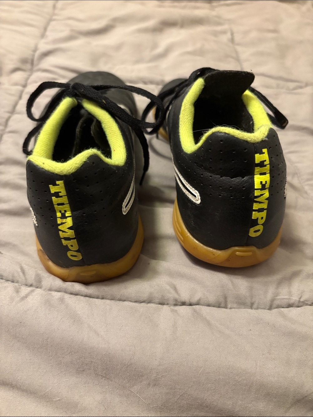 Nike Kids' Tiempo Indoor Shoes - Black/Yellow